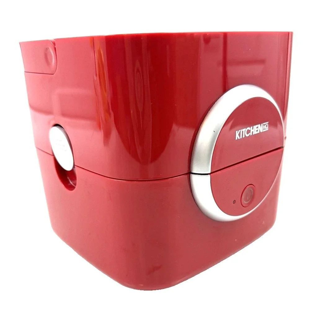 Electric Lunch Box Red by Kitchen HQ with Vacuum Sealed Trays TESTED and WORKING